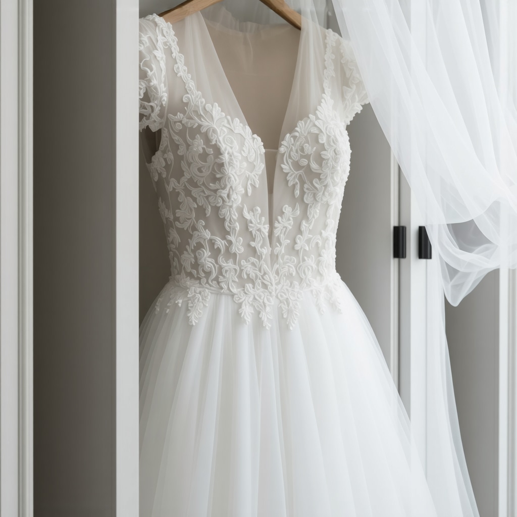 Wedding gown preservation box with climate control sensors and acid-free tissue paper