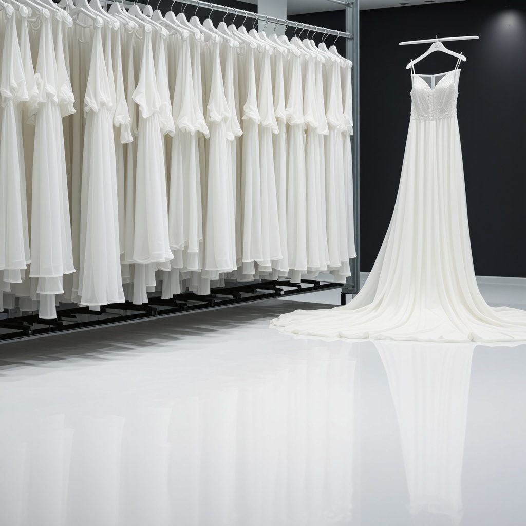 Nanotechnology application and environmental sensors for preserving luxury bridal gowns in a conservation lab