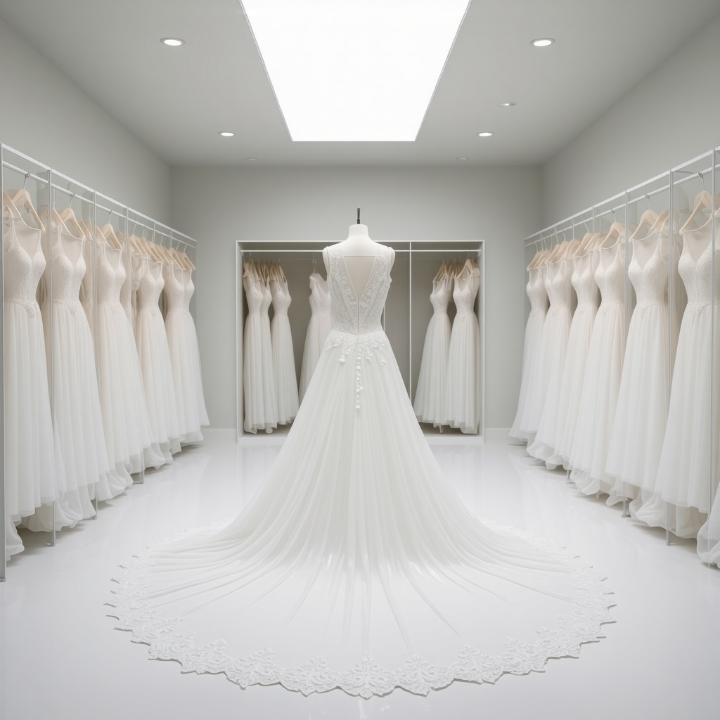 High-tech preservation lab showcasing nano-technology and climate-controlled storage for wedding dresses in Tampa