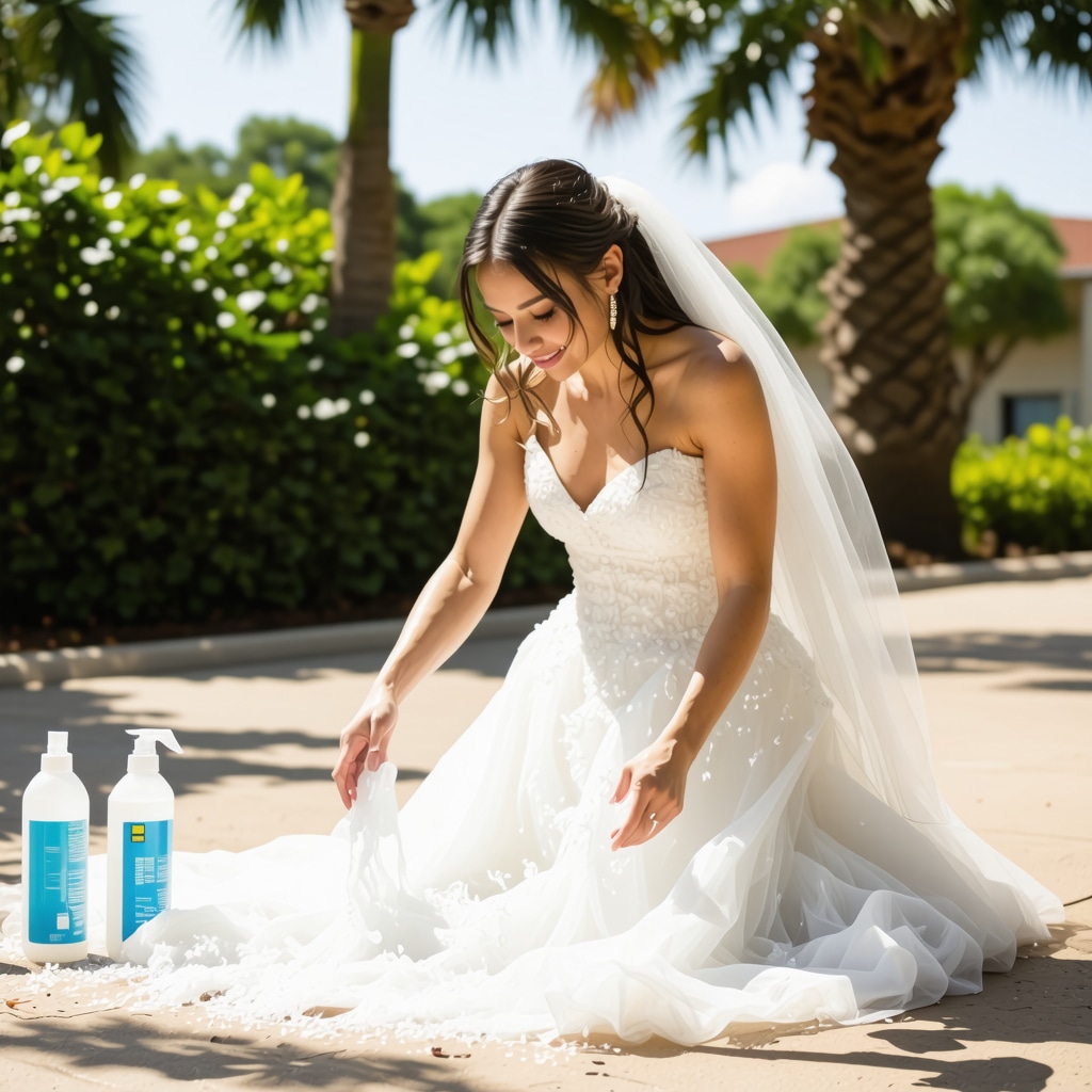 Emergency Wedding Dress Cleaning Tips for Tampa Brides