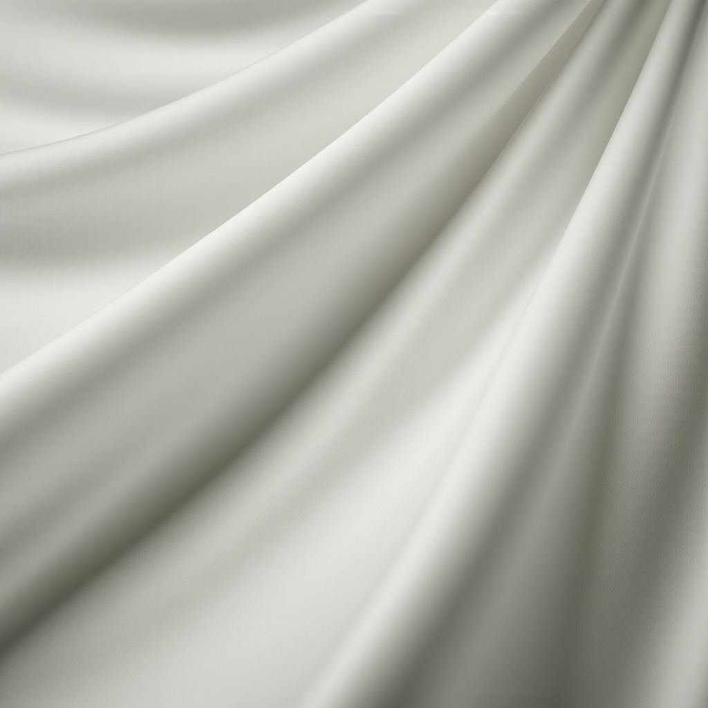 Silk wedding dress fabric undergoing nanotechnology-based antimicrobial and UV protective treatment in a lab