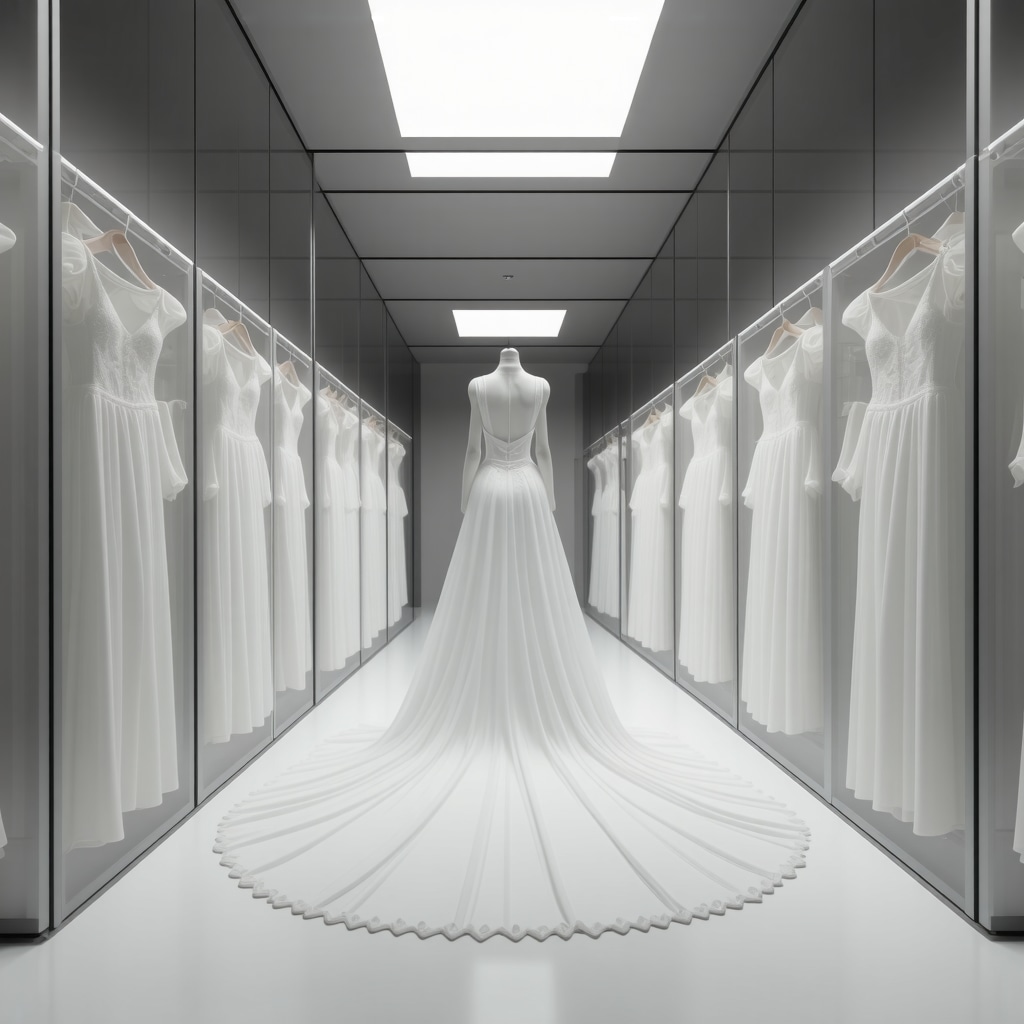 Adaptive microclimate preservation system with sensors for wedding dress care in Tampa