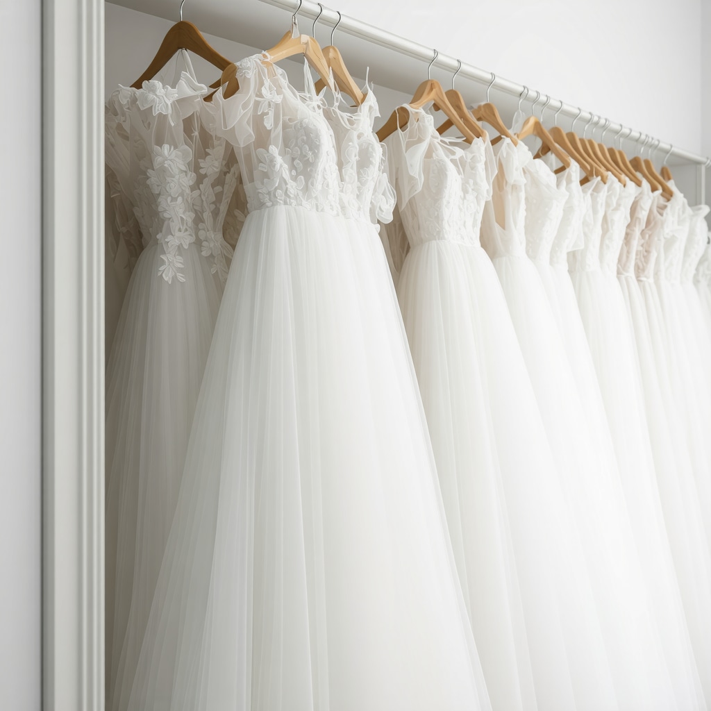 Laboratory displaying enzyme cleaning, nanocoating application, and climate-controlled storage for luxury bridal gowns
