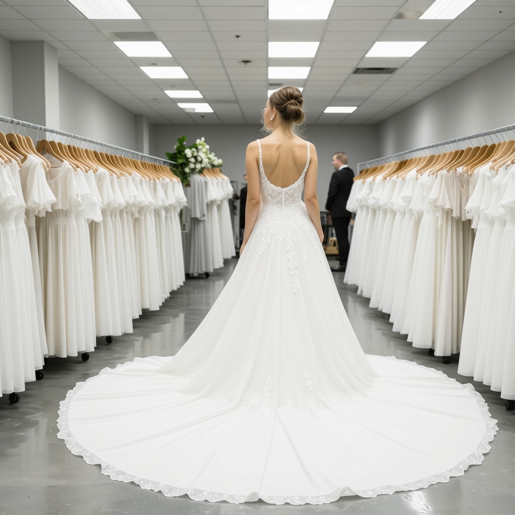 Technicians using fabric scanners and eco-friendly solvents to clean wedding dresses in Tampa