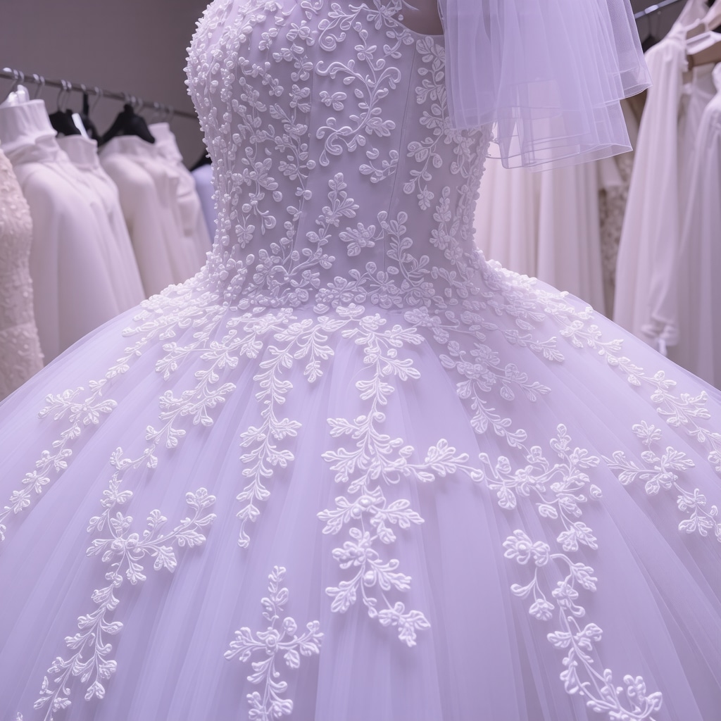 Laboratory setting with experts applying nanotechnology and molecular analysis to wedding dress fabrics for preservation in Tampa