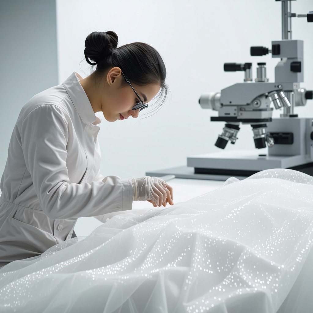 Expert conservators using nanotechnology and environmental sensors to preserve couture bridal gowns in Tampa
