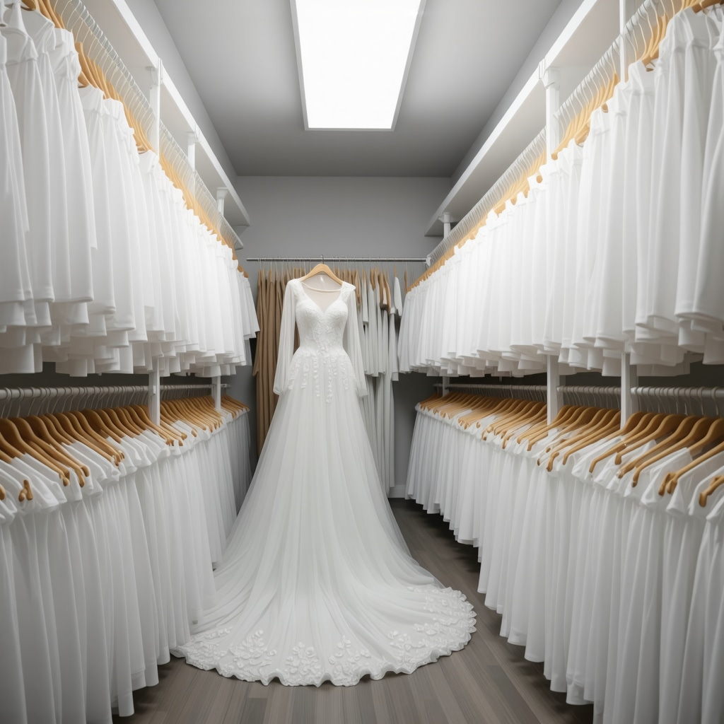 IoT-enabled humidity sensors and smart storage boxes preserving wedding dresses in Tampa's humid climate