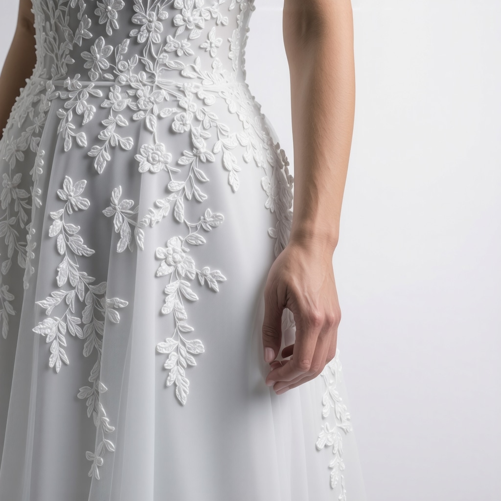 Digital fabric diagnostics using hyperspectral imaging and AI on delicate wedding gown fabric