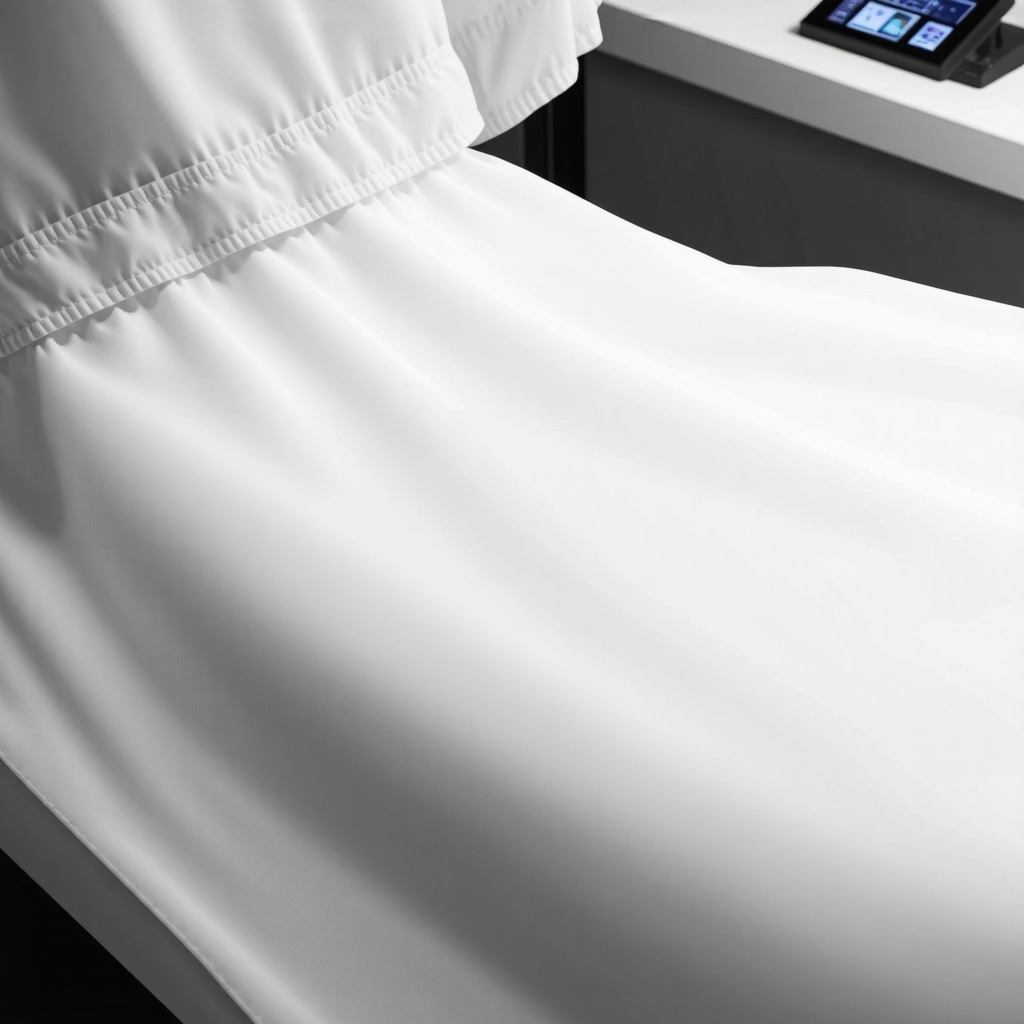 Nanotechnology application protecting delicate bridal gown fabric in a conservation laboratory environment