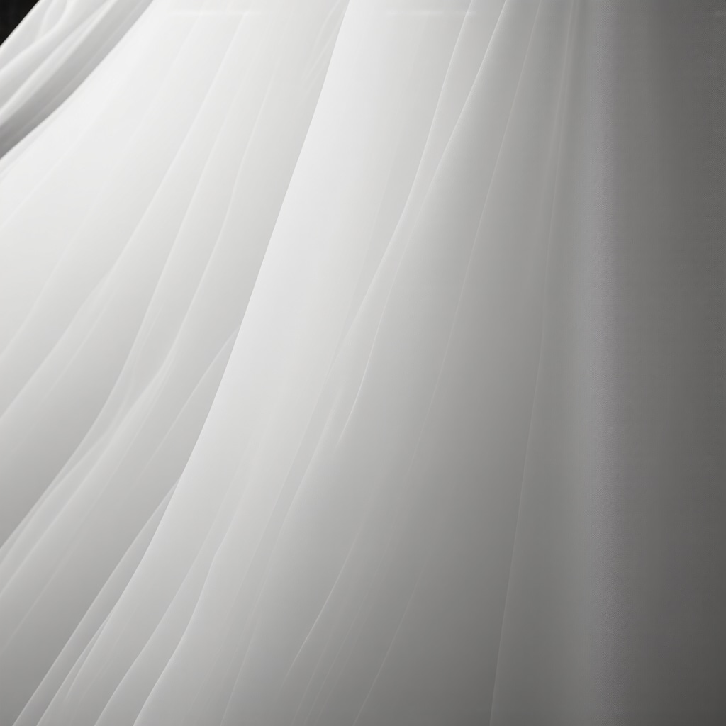 Ultrasonic cleaning process applied to delicate wedding dress fabric
