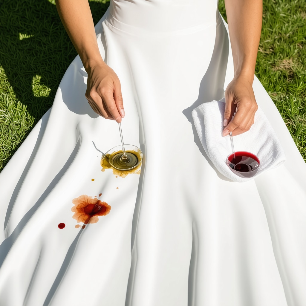 Wedding Dress Stain Removal Guide Tampa FL: Wine, Grass, & Oil Solutions