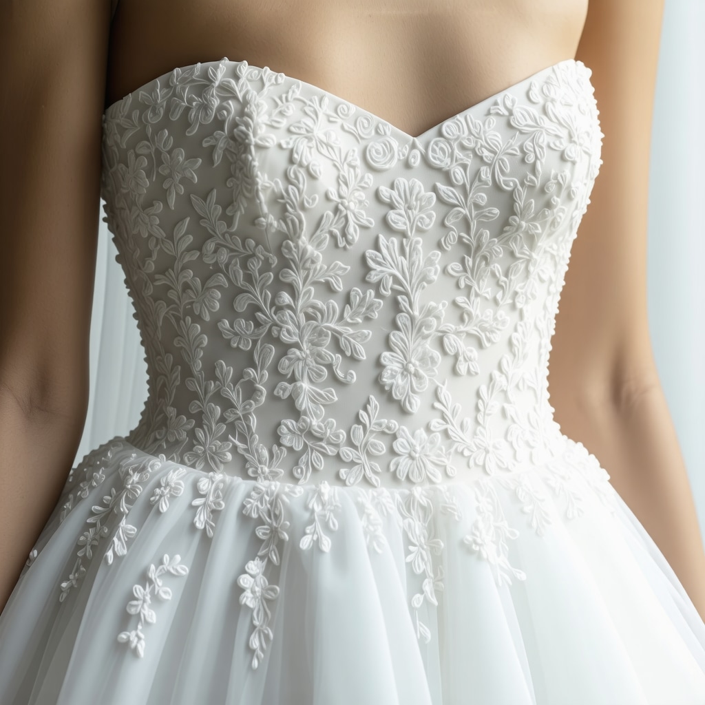 Spectroscopic and AI analysis of wedding gown fabric in a laboratory environment