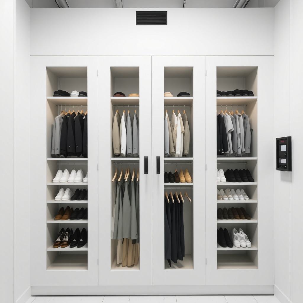 Climate-controlled gown storage vault with environmental controls in Tampa, Florida.