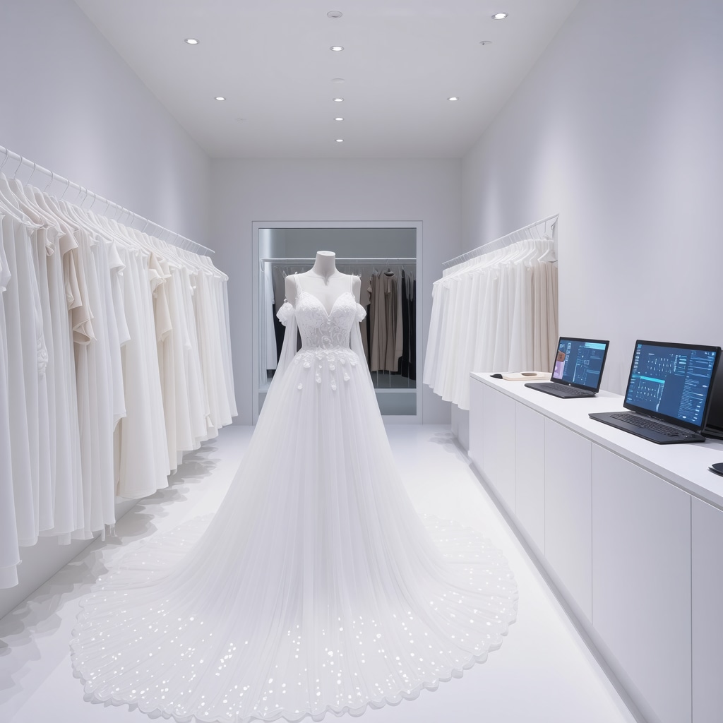 IoT sensors and microscopic analysis equipment used for wedding dress preservation in New Tampa FL