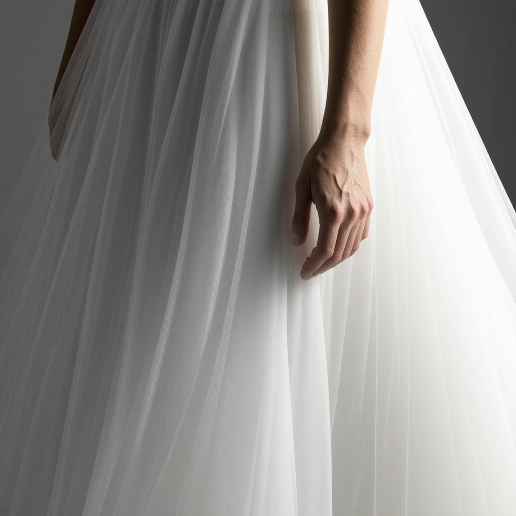 Spectroscopic and nanotech analysis of delicate bridal gown fabric in a lab
