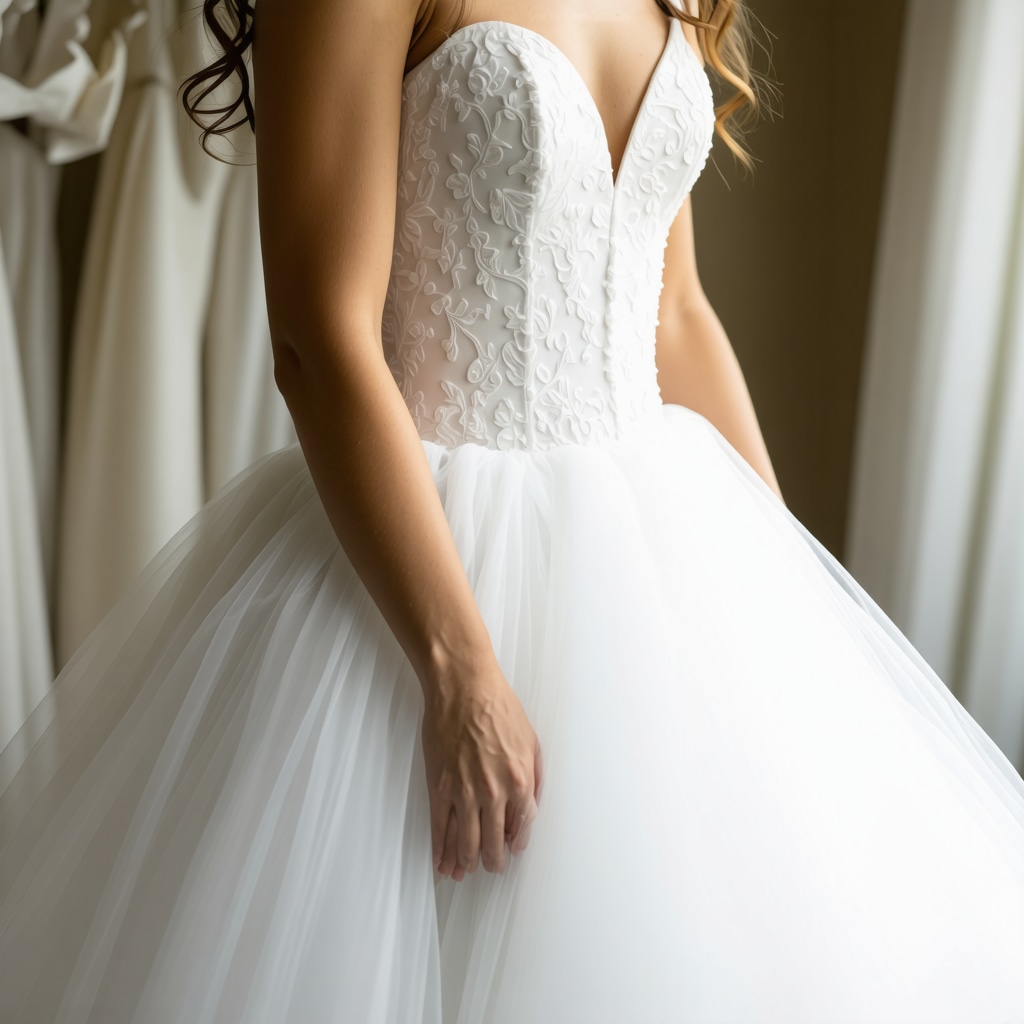 Wedding gown being cleaned with eco-friendly methods in Tampa
