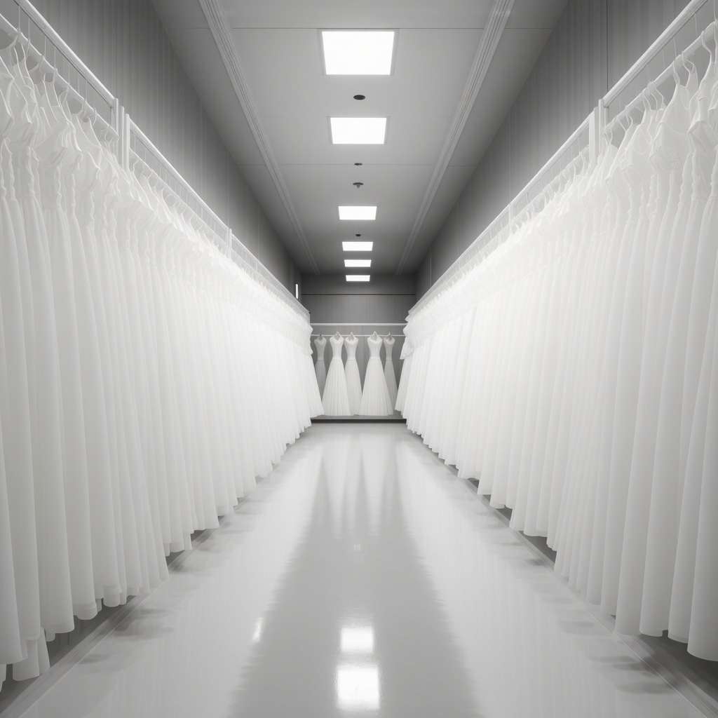 State-of-the-art climate-controlled storage for wedding dresses with environmental monitoring