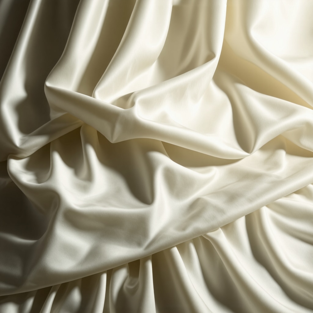 Detailed view of delicate vintage silk fabric being analyzed for preservation in Tampa