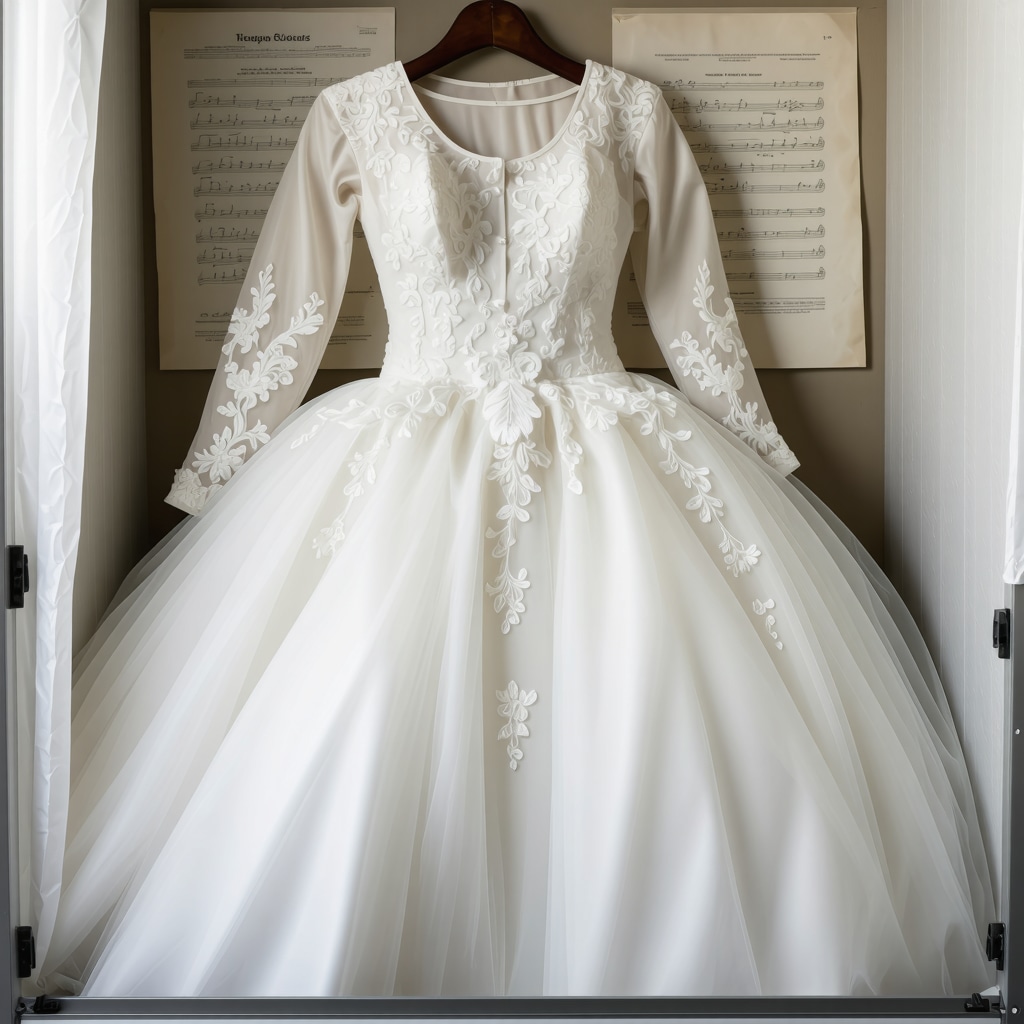 Vintage wedding gown stored in archival preservation box in Tampa