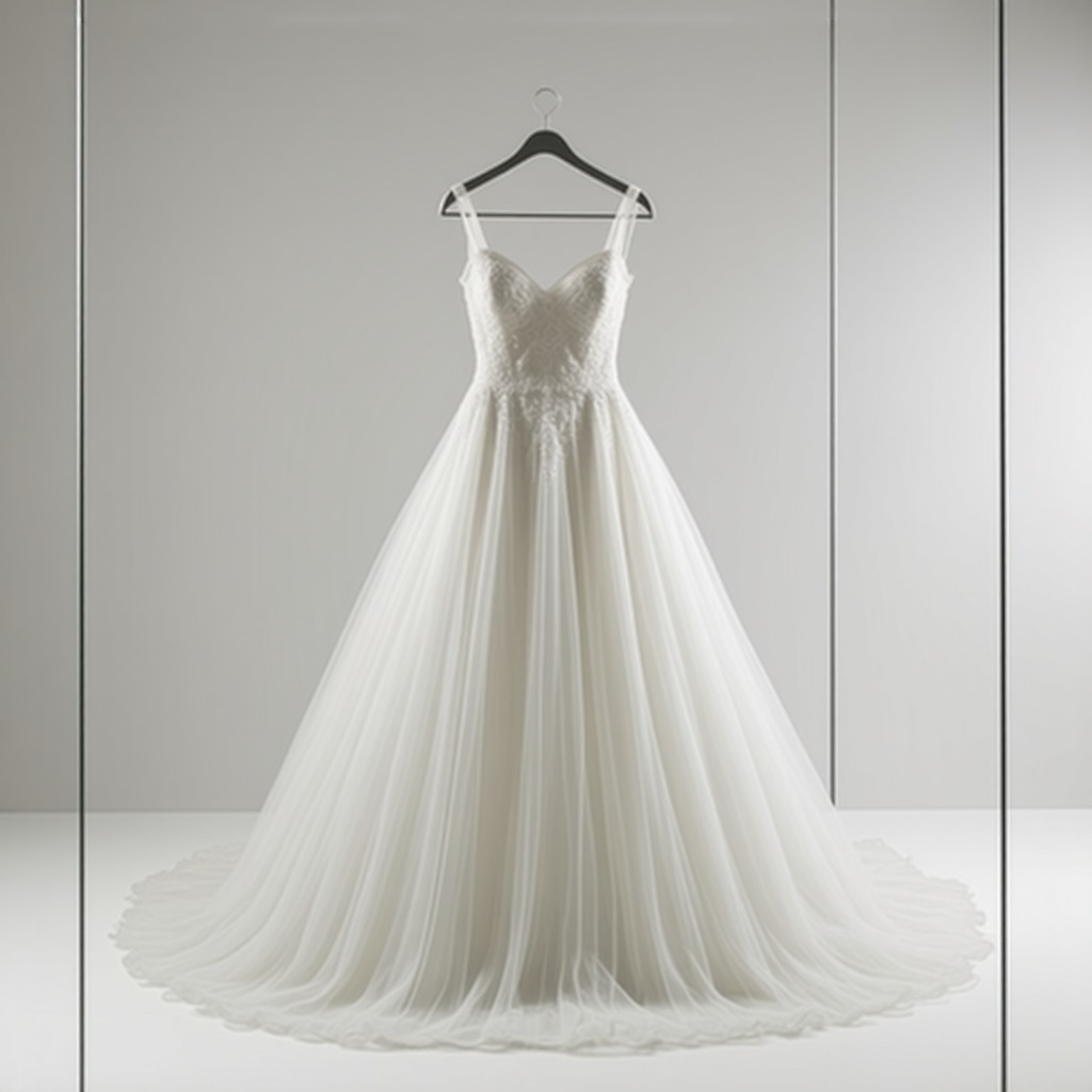 Vintage wedding gown stored in a preservation box in Tampa