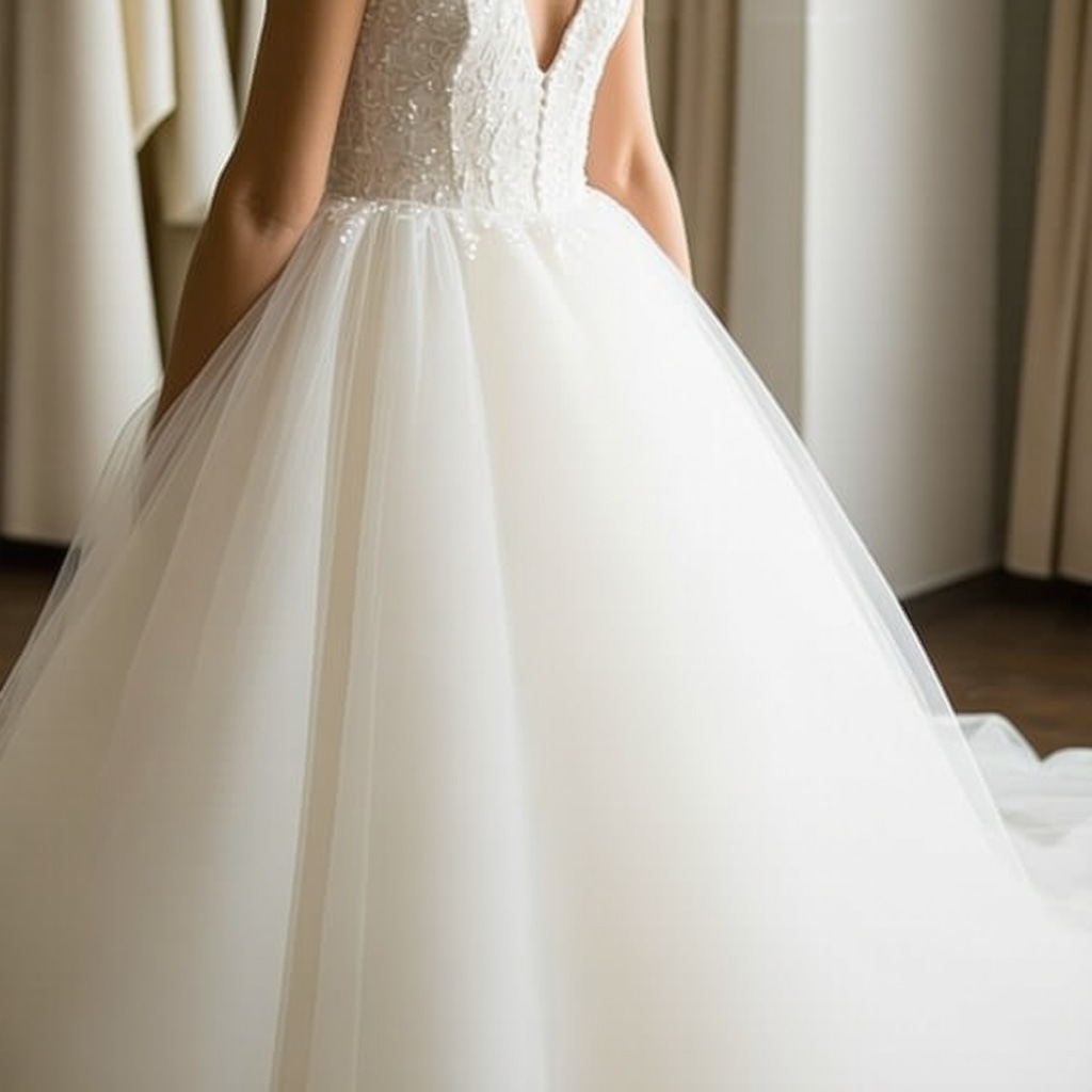 Expert applying preservation techniques to a wedding gown in Tampa