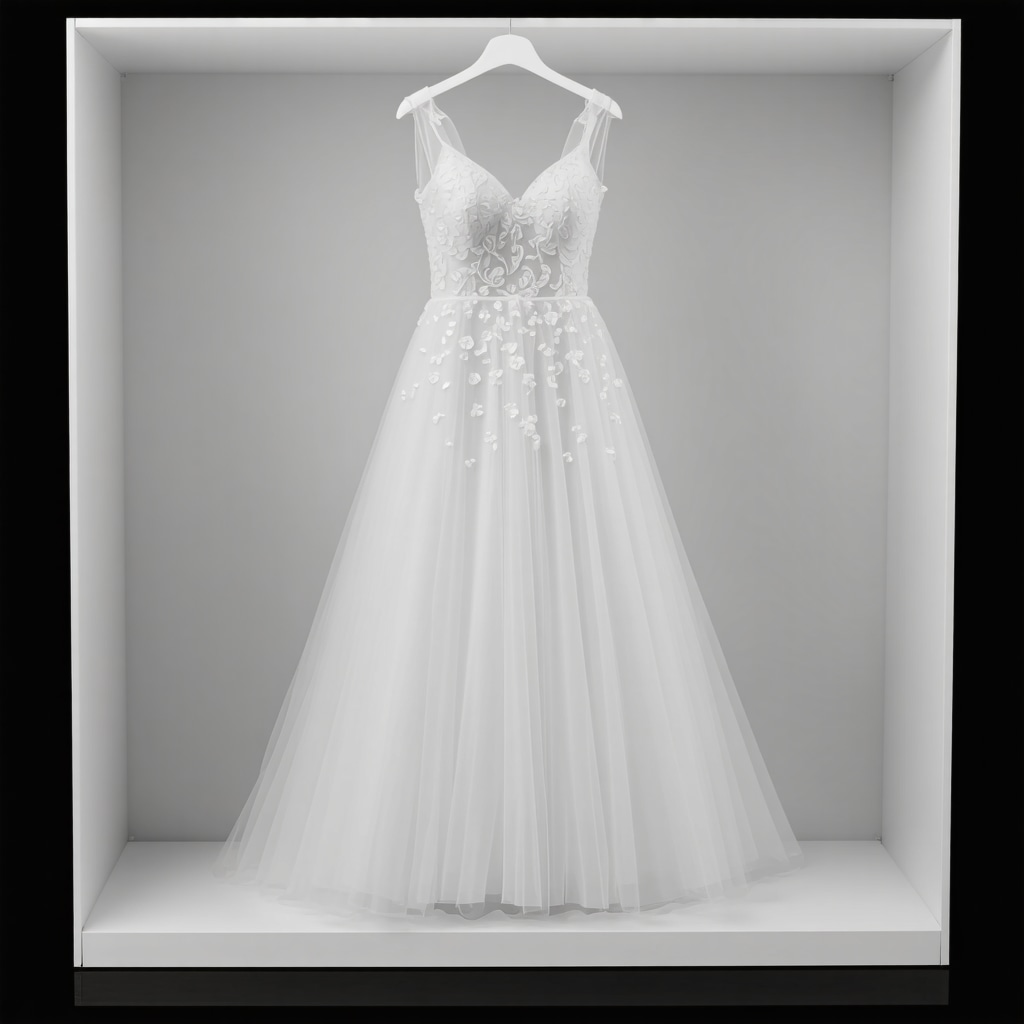 Professional wedding dress preservation in a climate-controlled storage unit.