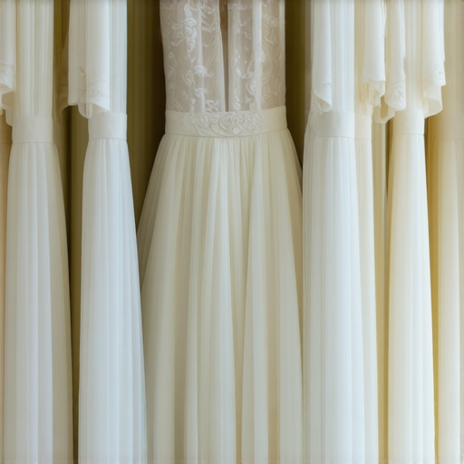 Vintage wedding dress stored with custom supports in a climate-controlled room
