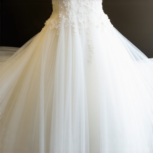 Wedding gown being cleaned with eco-friendly methods showing green cleaning solutions.
