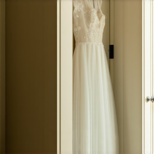 Vintage wedding gown stored carefully in a preservation box, highlighting expert storage techniques.