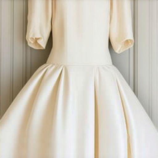 Vintage wedding gown wrapped in acid-free tissue inside climate-controlled storage