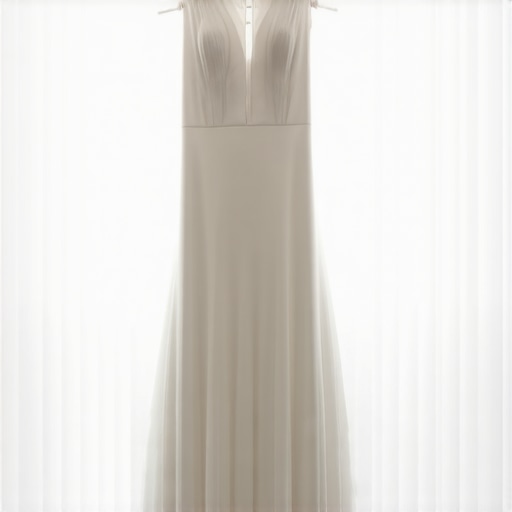 Vintage wedding gown stored in eco-friendly storage in climate-controlled Tampa room