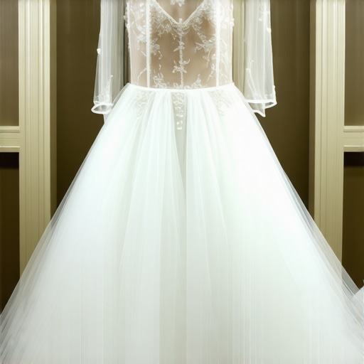 Vintage wedding gown stored in a climate-controlled preservation box with archival materials