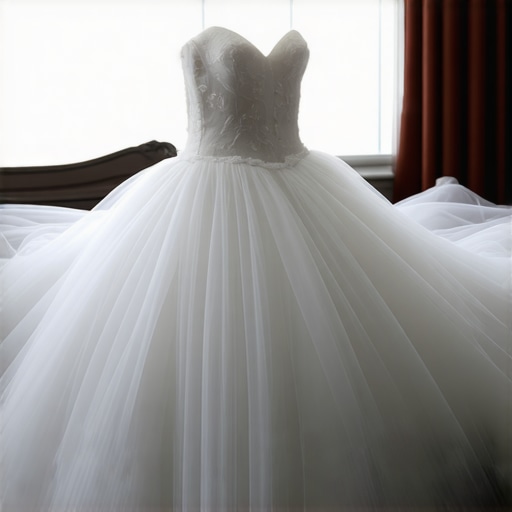 Vintage wedding dress stored carefully in a preservation environment in Tampa