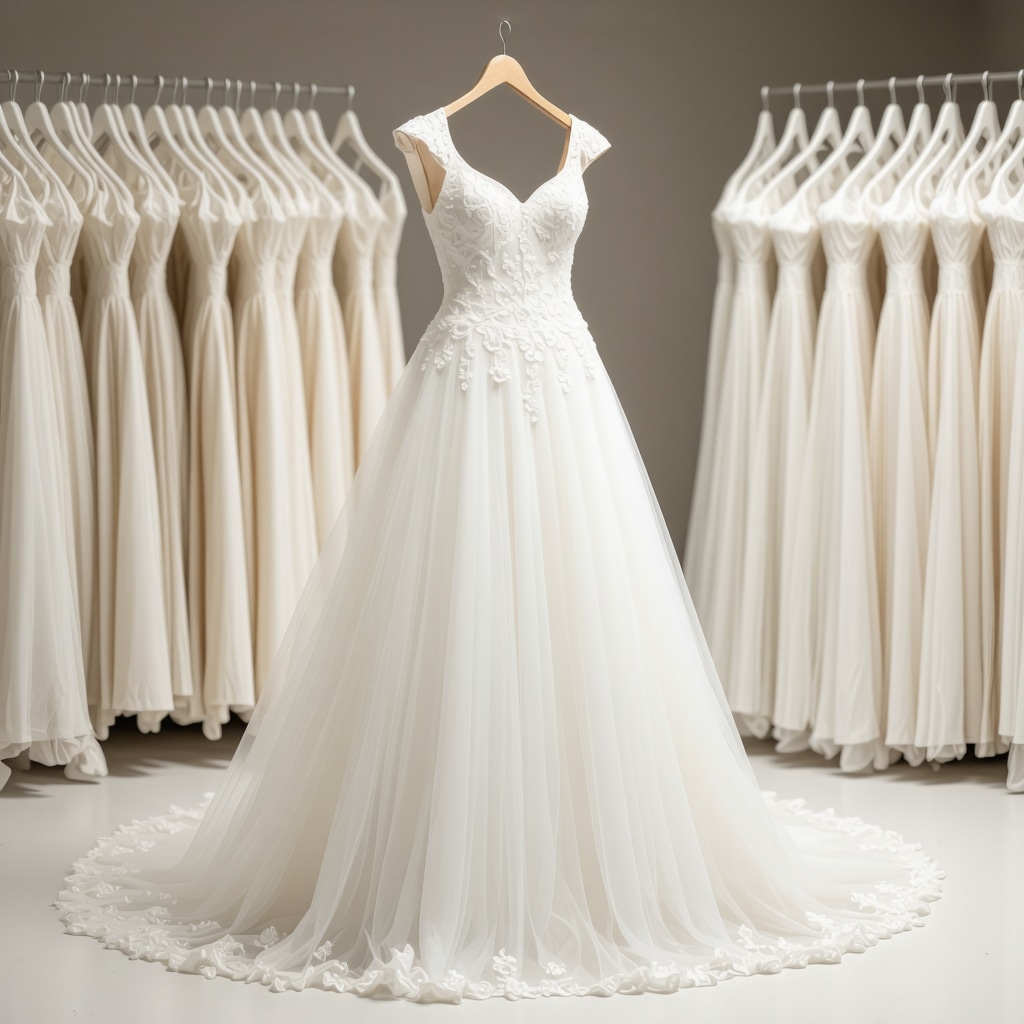 A vintage wedding gown being preserved with ultrasonic cleaning and climate-controlled storage in Tampa.
