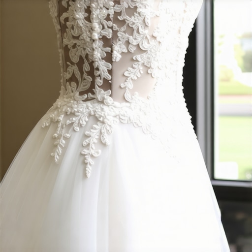 Expert cleaning of vintage wedding gown with delicate fabrics in Tampa