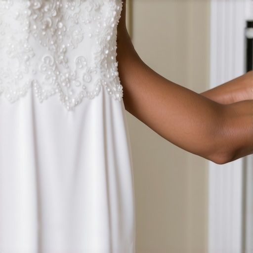 Professional wedding dress cleaning process in Tampa specializing in delicate fabrics
