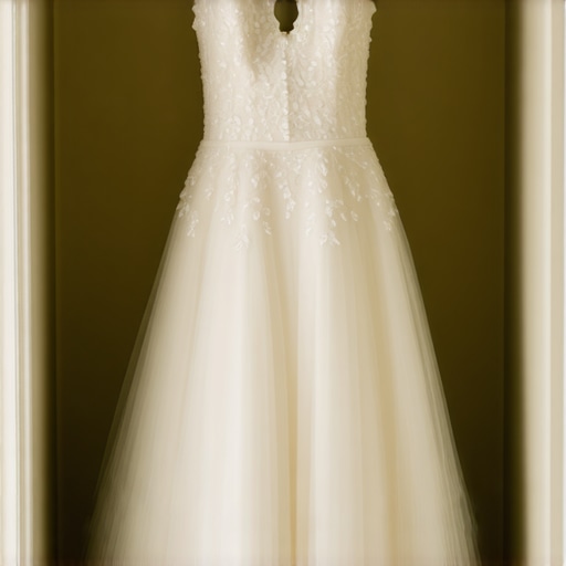 Wedding gown stored in climate-controlled preservation box