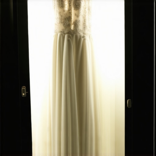 Wedding dress stored in archival box for preservation