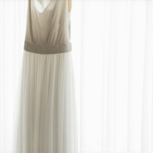 Bride's wedding gown carefully stored in preservation environment