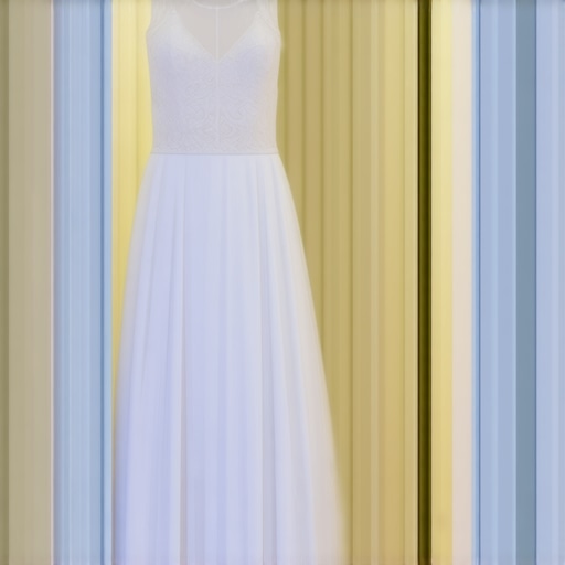 Elegant wedding gown stored in a preservation box with protective materials.