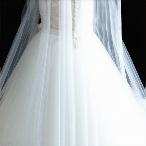 Wedding gown stored carefully in an archival preservation bag for long-term care.
