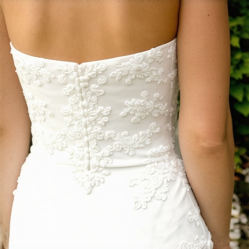 Bride's wedding gown being cleaned with eco-friendly solutions in Tampa