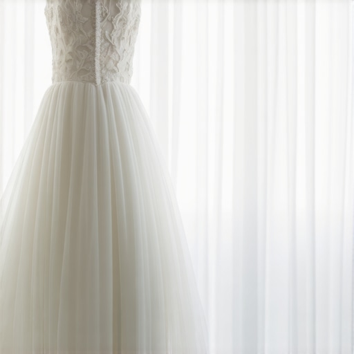 Conservation expert using laser technology to clean a vintage wedding gown in Tampa