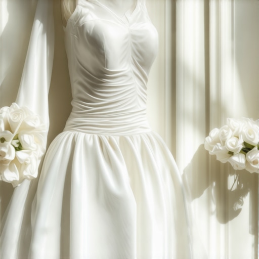 Vintage wedding gown stored in archival box with climate control in Tampa