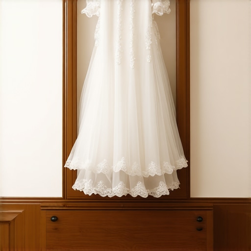 Wedding dress stored in a climate-controlled archival box in Tampa