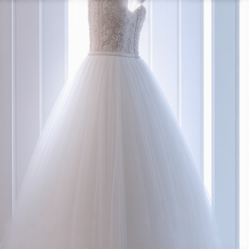 A wedding gown stored in a high-tech preservation environment with sensors and UV filters