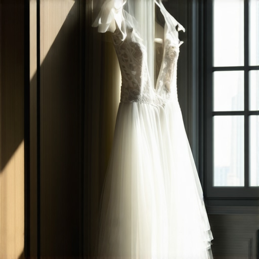 Elegant wedding gown being cleaned with eco-friendly techniques by Tampa experts