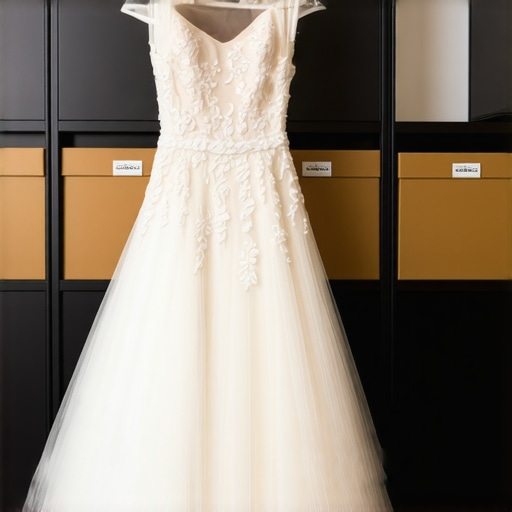 Wedding gown stored in climate-controlled environment for preservation in Tampa