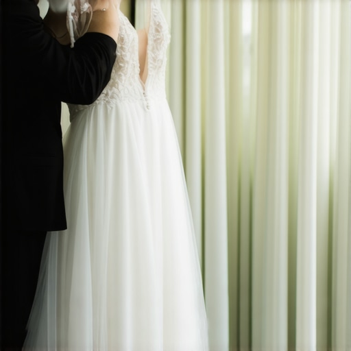 Professional cleaning of a silk wedding gown using eco-friendly solvents in Tampa.