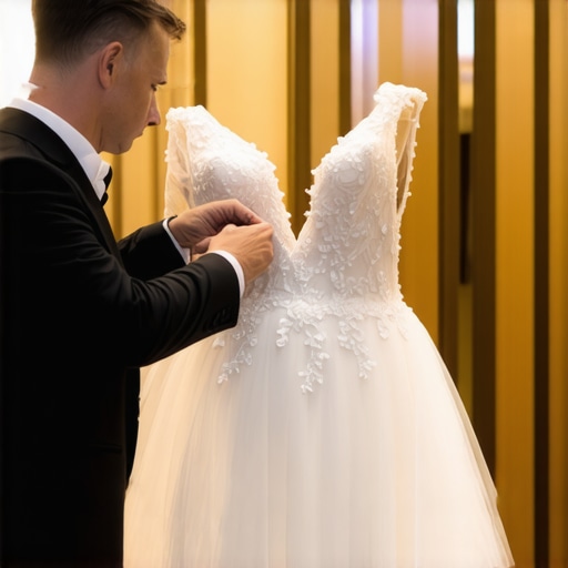 Wedding gown being carefully preserved by an expert in Tampa